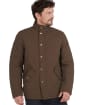 Men's Barbour Shoveler Quilted Jacket - Dark Olive