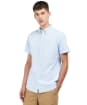 Men's Barbour Oxtown Short Sleeve Tailored Shirt - Sky