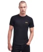 Men's Barbour International Small Logo Tee - Black