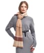 Women’s Barbour Blair Tartan Scarf - Muted Cabernet