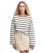 Women's Barbour Caroline Crew Neck Sweatshirt - EGGSHELL STRIPE