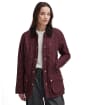 Women's Barbour Beadnell Polarquilt - CABERNET/BROWN