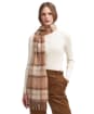 Women's Barbour Tartan Scarf - Camel