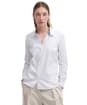 Women's Barbour Derwent Shirt - WHITE/HESSIAN TA