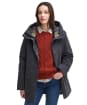 Women's Barbour Winter Beadnell Waterproof Jacket - Dark Navy / Classic