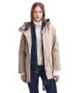 Women's Barbour Winter Beadnell Waterproof Jacket - Sand Dune / Classic