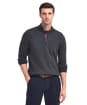 Men’s Barbour Cotton Half Zip Sweater - Charcoal