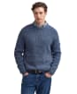 Men's Barbour Horseford Crew Neck Sweater - River Blue