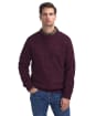 Men's Barbour Horseford Crew Neck Sweater - Port