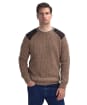 Men's Barbour Raisthorpe Crew Neck Jumper - Stone