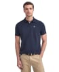 Men's Barbour Tartan Pique Polo Shirt - Sapphire Navy