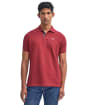 Men's Barbour Tartan Pique Polo Shirt - Highland Red