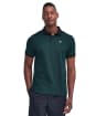 Men's Barbour Sports Polo Mix Shirt - Evergreen