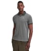 Men's Barbour Sports Polo Mix Shirt - Mid Grey