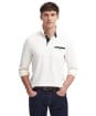 Men's Barbour Long Sleeve Corpatch Polo Shirt - Whisper White