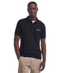 Men's Barbour International Essential Polo - Black / Pewter