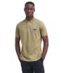 Men's Barbour International Essential Polo - Bleached Olive