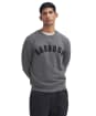 Men's Barbour Prep Logo Crew Sweater - Mid Grey Marl