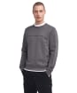 Men's Barbour International Shadow Crew Sweatshirt - Plum Grey