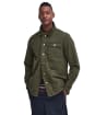 Men's Barbour Grindle Cotton Overshirt - Mid Olive