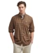 Men’s Barbour Henderson Thermo Weave Shirt - Stone