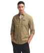 Men's Barbour International Kinetic Shirt - Bleached Olive