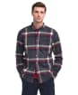 Men's Barbour Folley Tailored Shirt - Grey Marl