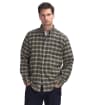 Men's Barbour Bowburn Regular Fit Shirt - Olive Marl