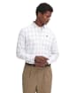 Men's Barbour Acorn Long Sleeve Tailored Fit Cotton Shirt - Whisper White