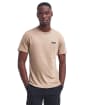 Men's Barbour International Small Logo Tee - Timberwolf