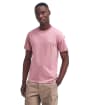 Men's Barbour International Small Logo Tee - Granite Pink