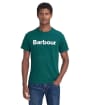 Men's Barbour Logo Tee - Evergreen