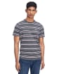 Men's Barbour Boldron Stripe T-Shirt - Charcoal