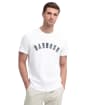 Men's Barbour Ancroft Tartan Cotton T-Shirt - White