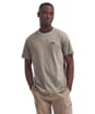 Men's Barbour International Buxton Tipped Cotton T-Shirt - Brindle