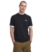 Men's Barbour International Heim Short Sleeve Cotton T-Shirt - Black