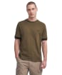 Men's Barbour International Heim Short Sleeve Cotton T-Shirt - Military Olive