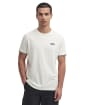 Men's Barbour International Philip Tipped Cuff Cotton T-Shirt - Whisper White