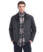 Barbour New Check Tartan Scarf - Blue Granite