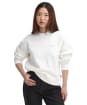 Women's Barbour Bede Oversized Crew Sweatshirt - Whisper White