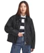 Women's Barbour Womens Transport Waxed Jacket - Black / Modern Tartan