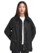 Women's Barbour Womens Bedale Waxed Jacket - Black / Modern Tartan