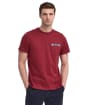 Men's Barbour Durness Pocket Tee - Highland Red