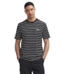 Men's Barbour International Bernie Stripe Cotton T-Shirt - Black