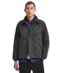 Men's Barbour International A7 Pacemaster Waxed Jacket - Charcoal