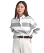 Women's Barbour Marsden Oversized Rugby Top - Whisper White Stripe