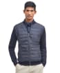 Men’s Barbour Carn Baffle Zip Thru Sweater Jacket - Navy