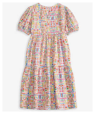 Girl's Barbour Annabelle Rainbow Print Dress, 6-9yrs - Multi