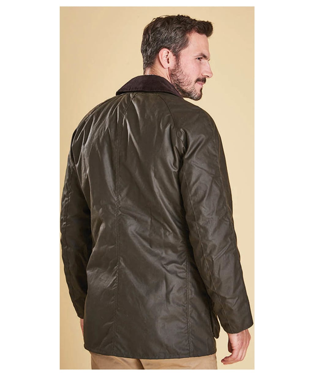 Men's Barbour Bristol Waxed Jacket - Olive