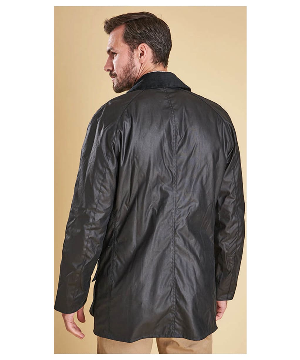 Men's Barbour Bristol Waxed Jacket - Navy